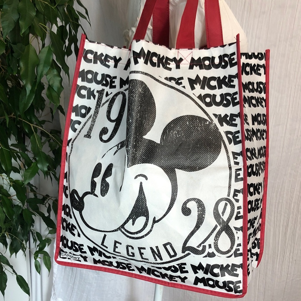 MICKEY MOUSE 1928 ICON large recyclable reusable tote bag shopping bag NWOT